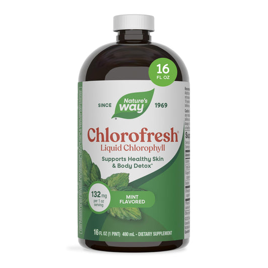 Nature's Way Chlorofresh Liquid Chlorophyll, Chlorophyllin Copper Complex, Internal Deodorant Supplement, Supports Healthy