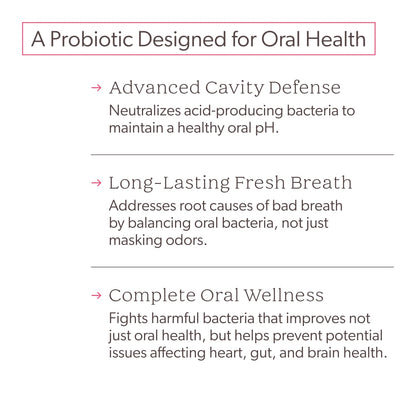 SuperTeeth Oral Probiotics for Mouth Bad Breath & Cavities, Oral Defense Dental Probiotic to Support Healthy Teeth & Gums, Lactobacillus Reuteri Chewable
