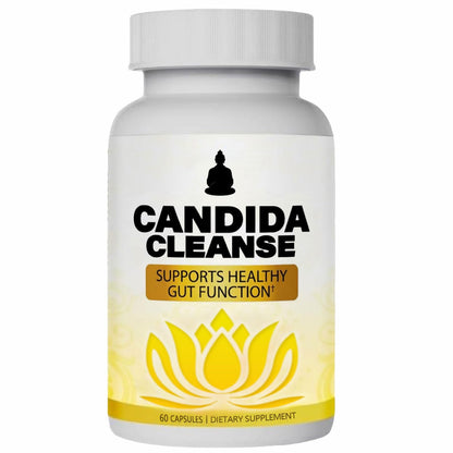Candida Cleanse - Gut & Colon Support, Advanced Probiotic & Herbal Formula, Natural Herbal Formula, Oregano Leaf, Wormwood, Black Walnut,