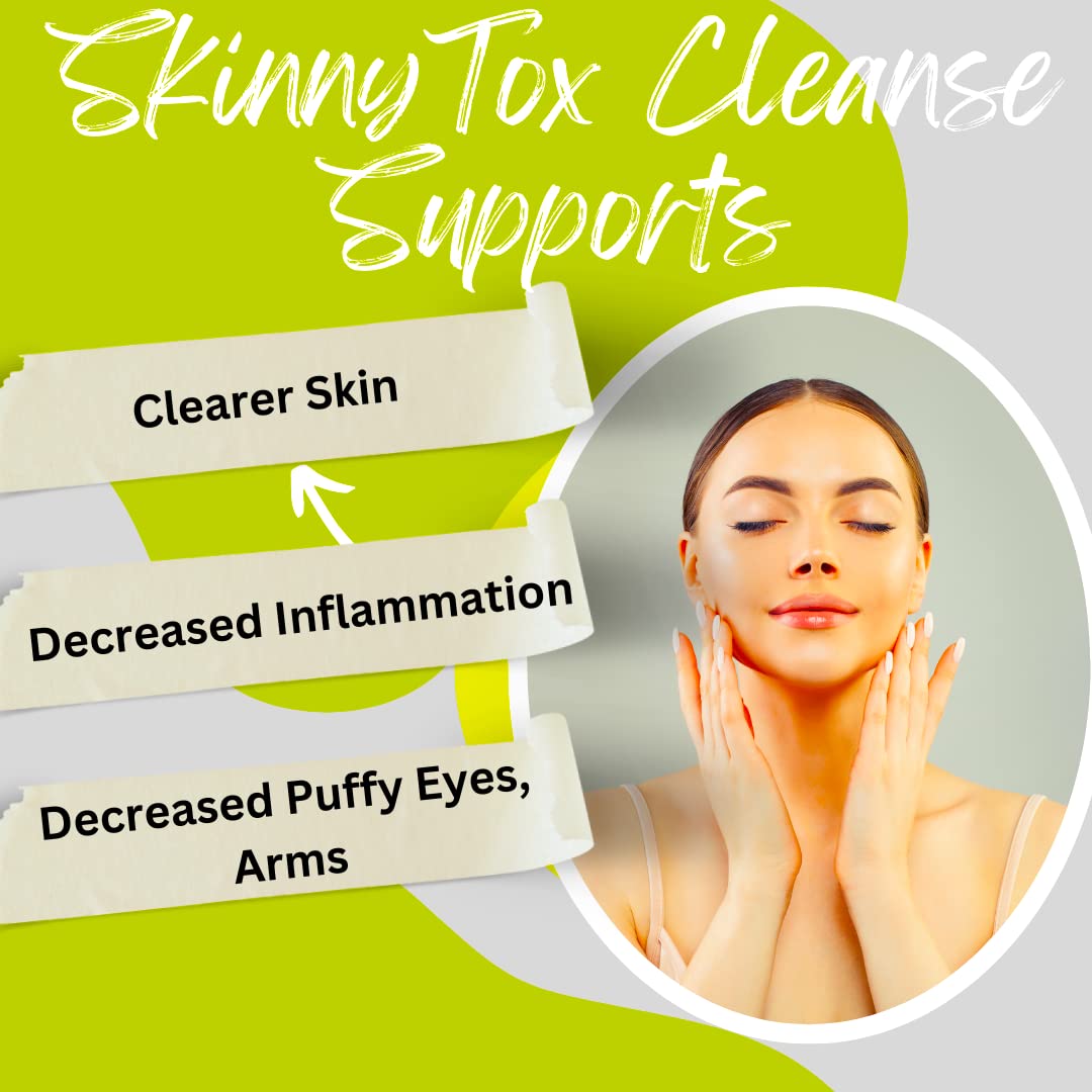 Skinnytox 15 Day Colon Cleanse Detox, Supports Healthy Bowel Movements Flushes Toxins, Boosts Energy. All Natural Weight Management w/ Probiotics.