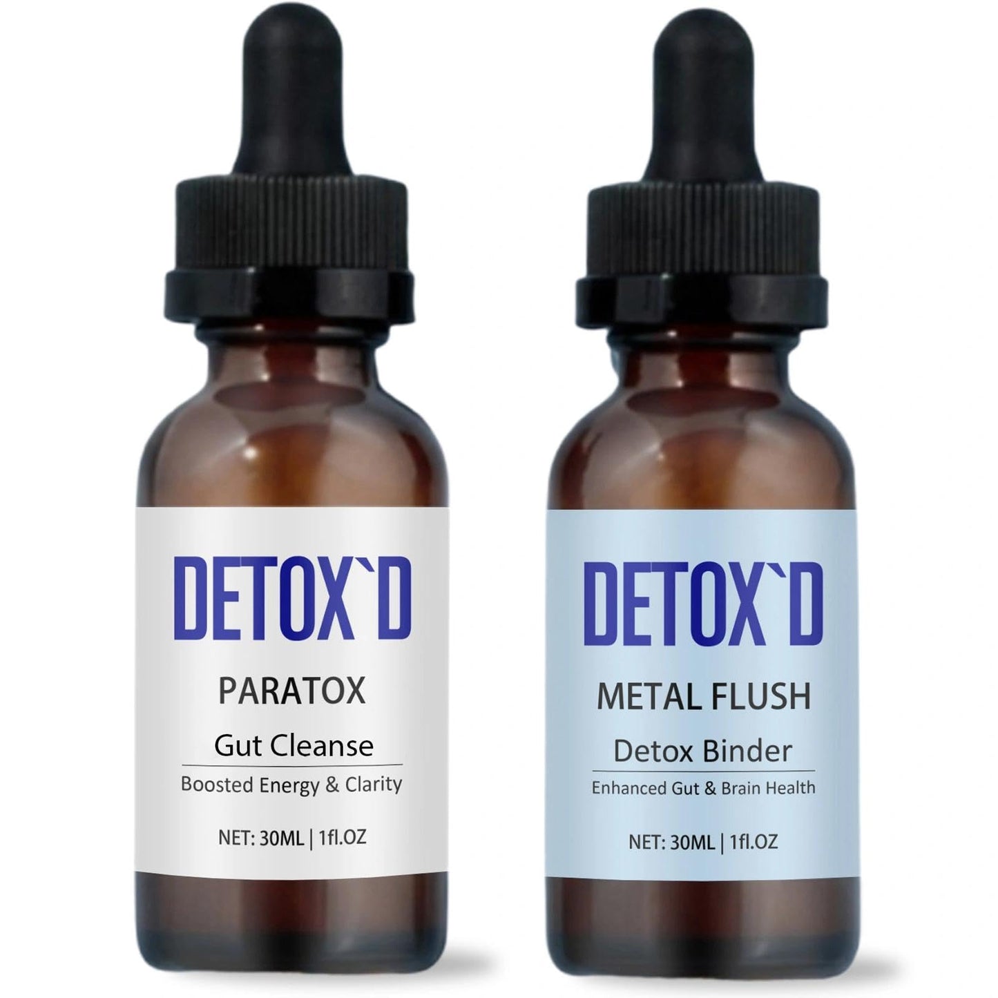 TakTuqa Detox’d Paratox Gut Cleanse & Detox - Herbal Liquid Drops with Black Walnut, Wormwood, Clove & Oregano for Digestive Balance,