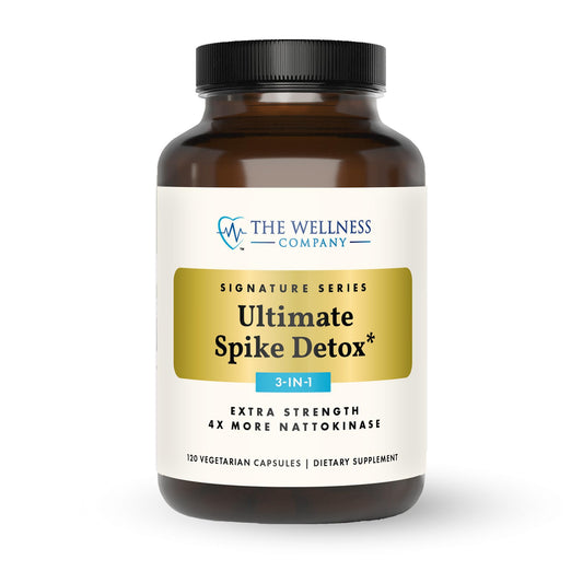 The Wellness Company Ultimate Spike Detox – Dr. McCullough Designed - 3-in-1 Nattokinase, Turmeric, & Bromelain Extra Strength | 120ct (1 Month Supply) The Wellness CompanyBuy Supplements Australia