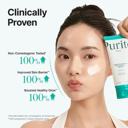 PURITO Panthenol 10% Barrier Cream | Face Moisturizer for Skin Barrier Repair | All skin types, sensitive and blemish-prone skin | Non-Comedogenic,