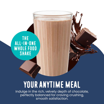 FlavCity Chocolate All in One Protein Shake Powder - On the Go Meal Alternative + Collagen Peptides, Reishi & Cordyceps - Focus, Skin, Hair & Joint Support