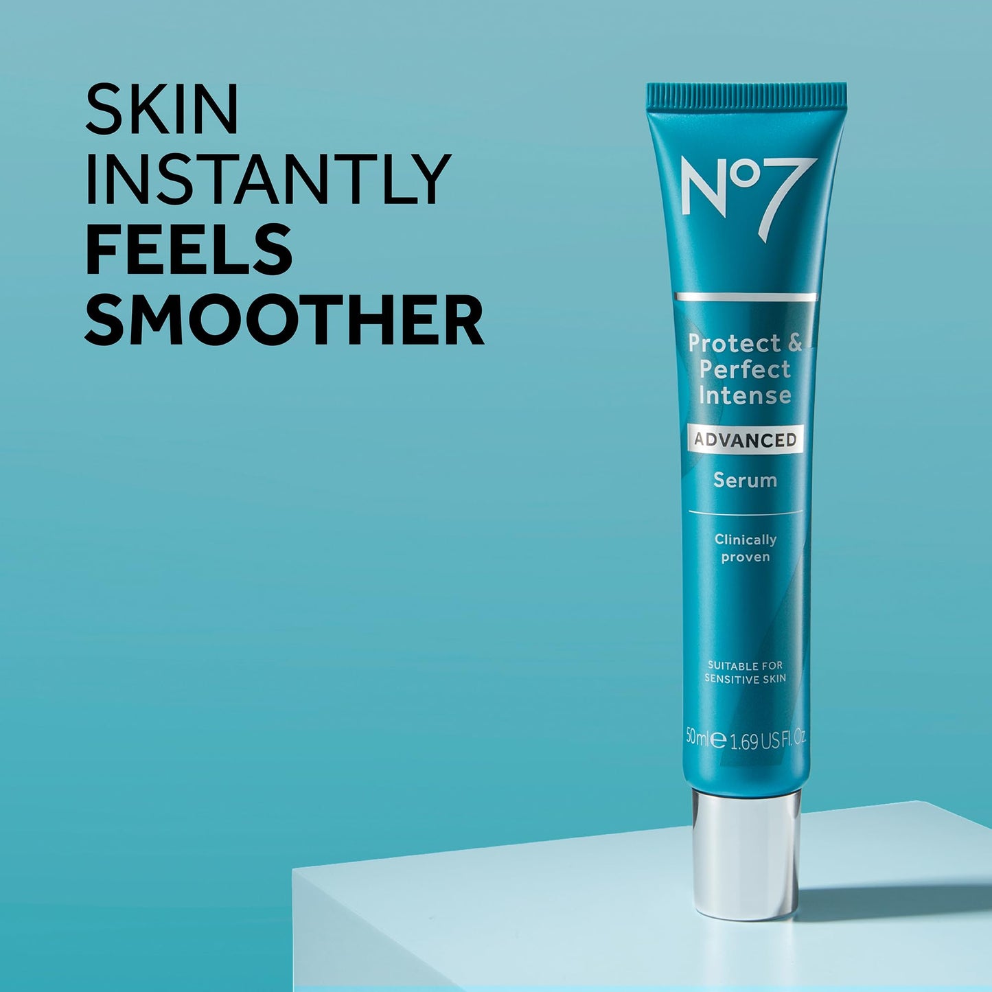 No7 Protect & Perfect Intense Advanced Serum - Anti-Aging Face Serum that Visibly Smoothes & Firms Fine Lines and Wrinkles - Formulated with Hyaluronic Acid