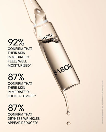 BABOR Hydra Plus Ampoule Concentrate, Moisturizing Skincare Capsule, Hyaluronic Acid Serum, Deeply Nourish to Plump and Smooth Skin,