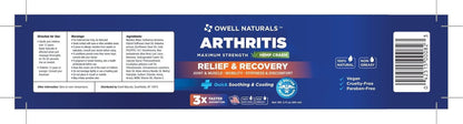 OWELL NATURALS Joint & Muscle Ream, Maximum Strength Relief & Recovery for Back, Neck, Feet with Aloe Vera, Vitamin B6 MSM, 2 Oz, (2 Pack) Owell NaturalsBuy Supplements Australia