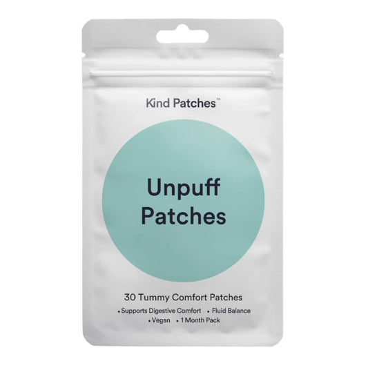 Kind Patches Unpuff Patches with Dandelion Root, Fennel, Artichoke, Ginger, and Turmeric Extract - Vegan - 30 Count