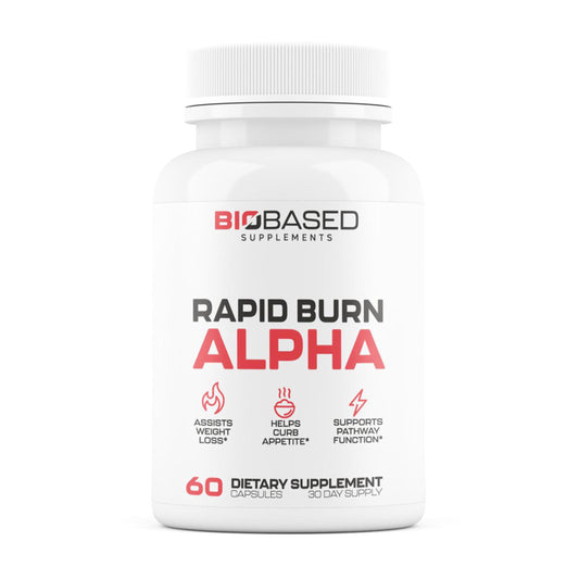 Rapid Burn Alpha - Fat Burner for Men - Supports Healthy Pathways Associated with  Activity - Supports Appetite Control, Energy Booster, Helps Increase Metabolism & Fat Loss - 60 Unisex Capsules