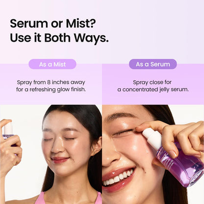 BIODANCE Caviar PDRN Jelly Serum Mist, Hydrating Face Mist, Revitalizing & Radiance Face Spray, Sprayable Hydrogel, Travel Essentials & Self Care Gifts