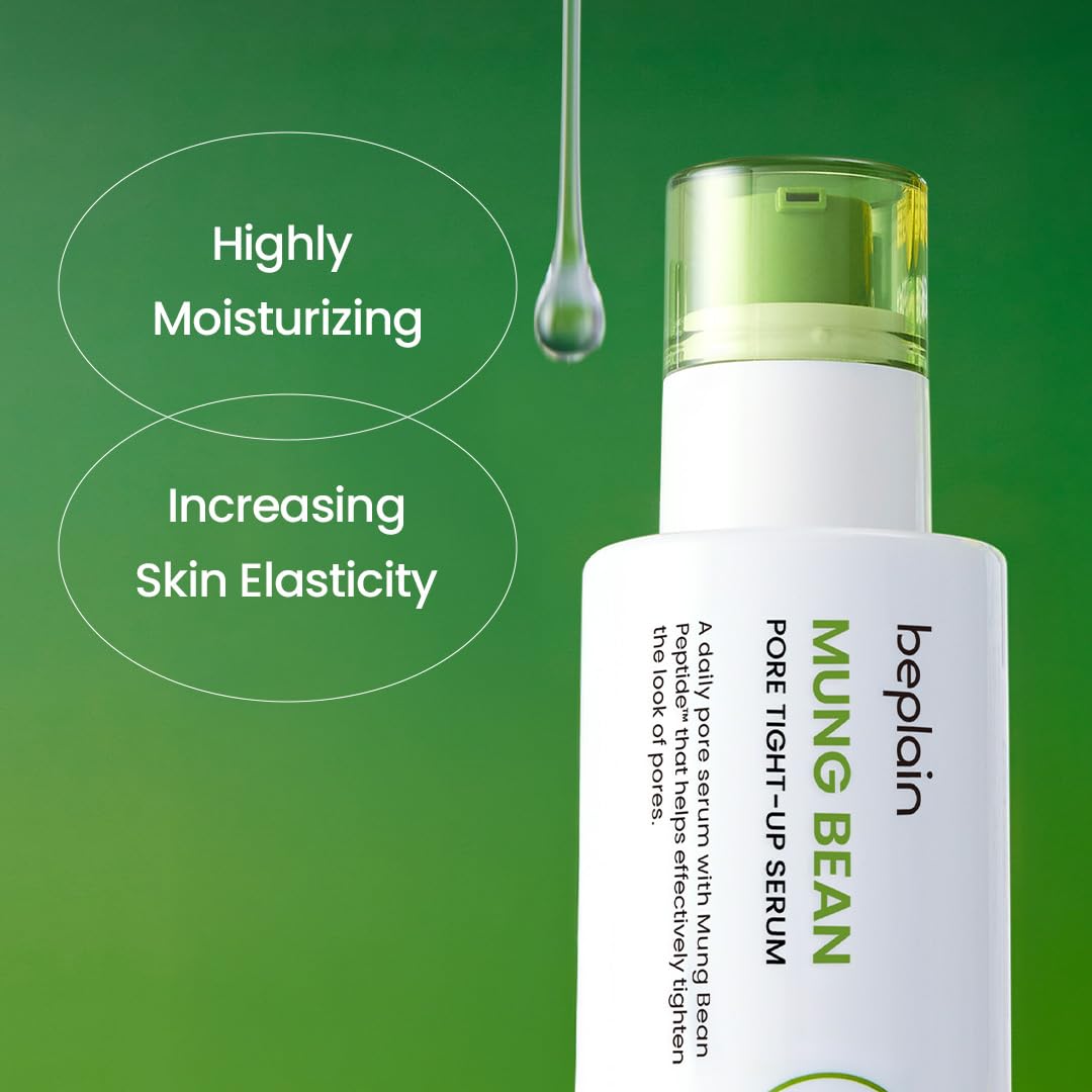 beplain Mung Bean Peptide Soothing Serum | Niacinamide Serum for Instant Soothing & Hydration | Redness & Cooling Pore Care | Skin Elasticity Care