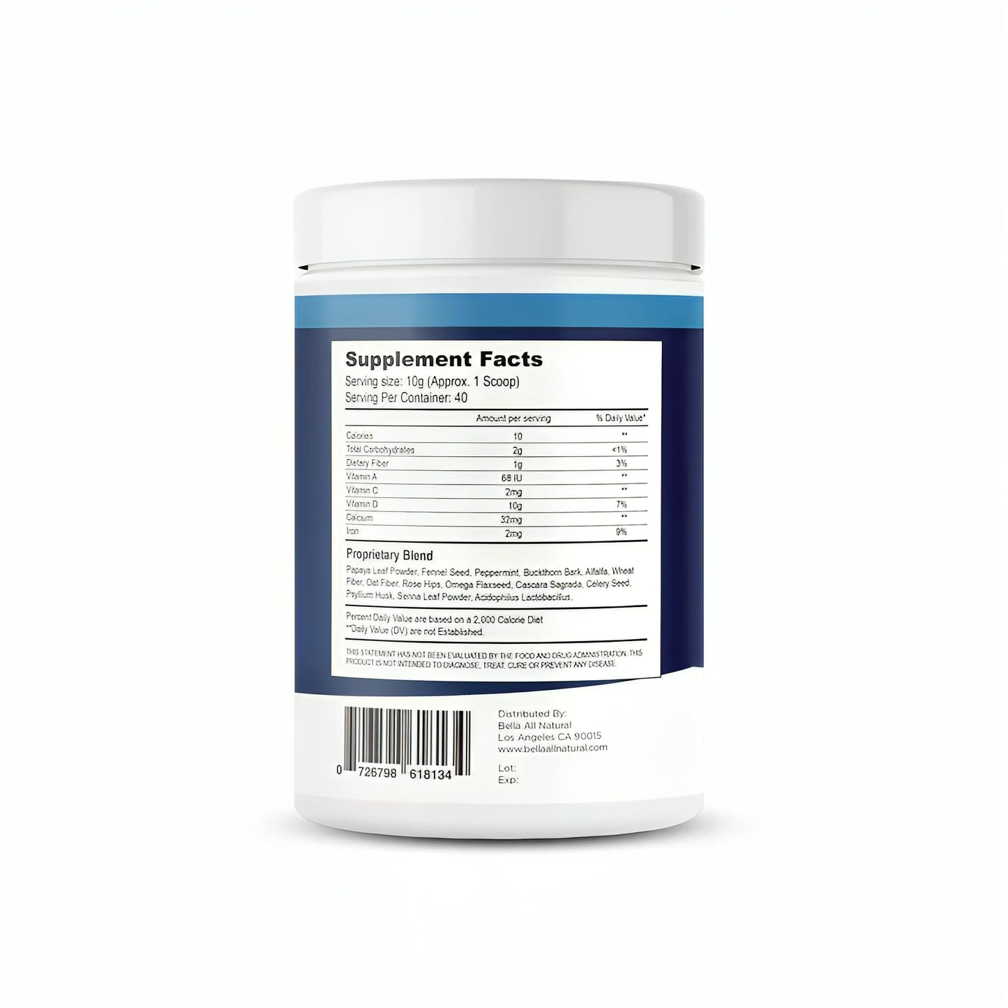 Bella All Natural Extreme Detox Powder Unflavored