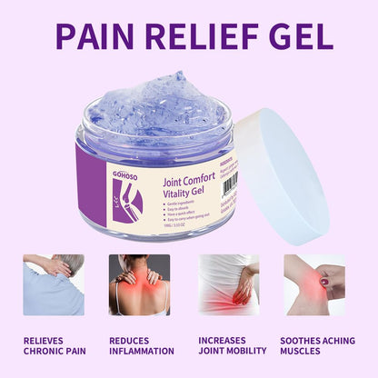 Joint Purple Gel, Cooling Massage Cream with Turmeric for Back, Neck, Joints & Muscles – Hydrating Gel for Active Lifestyles
