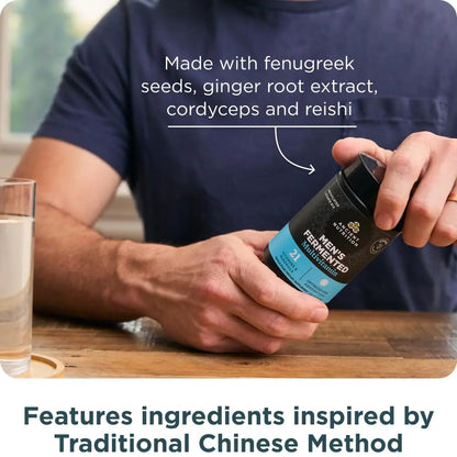 Ancient Nutrition Multivitamin for Men, Men's Fermented Multivitamin with Vitamin A, C, D, E, K, Zinc & Magnesium, Immune Support Ancient Nutrition