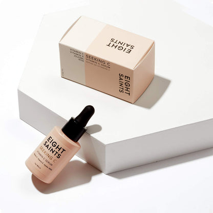 Eight Saints Vitamin C Serum For Face, Anti Aging Facial Serum, Hyaluronic Acid, Vitamin E, Aloe Vera and Jojoba Oil, Hydrating & Brightening Serum