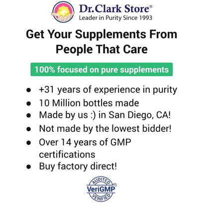 Dr Clark Niacin (Vitamin B3) Supplement – 25mg, 100 Gelatin Capsules, Supports Circulation & Healthy Cholesterol Levels