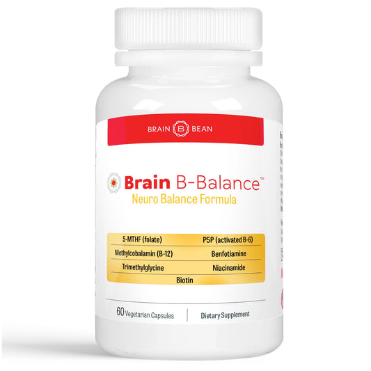 Brain B Balance: Methylated Multivitamin - Methylated B Complex Neurobalance Formula - Methylfolate Supports Mood