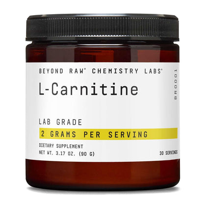 BEYOND RAW Chemistry Labs L-Carnitine Powder, Fuels Exercise and Supports Recovery, 30 Servings