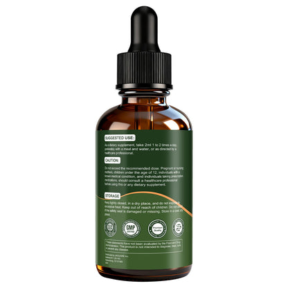 GrthNutr Black Walnut Wormwood Clove Tinture Cleanse for Humans - Gut Detox & Intestinal Health Digestive Support with Pumpkin, Oregano, Garlic Bulb