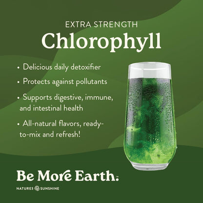 Nature's Sunshine Chlorophyll Stick Packs: Supercharge Your Detox and Boost Gut Health in Convenient, Delicious Stick Packs (Lime Twist)