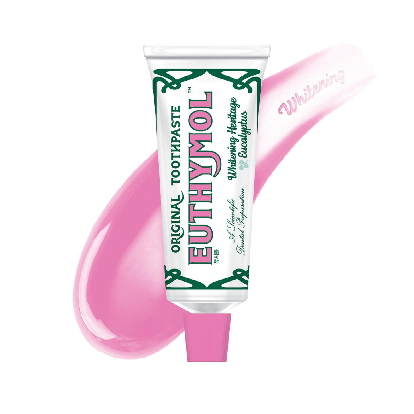 EUTHYMOL Whitening Toothpaste (3.7fl oz) - Stain Removal in 2 Weeks, Long-Lasting Freshness for Sensitive Gum & Teeth. Bad Breath