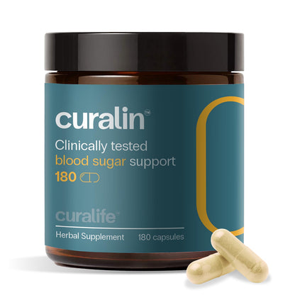Curalin Blood Sugar Complex: 9 Herb Blend Cinnamon Bitter Melon Gymnema for Glucose Metabolism & Energy Support – Busy Workers & Senior Adults