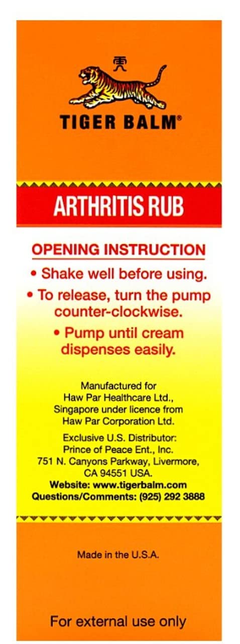 Singapore Original Tiger Balm Joint RUB 113ML Tiger BalmBuy Supplements Australia