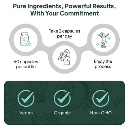 Organics Ocean Better Calcium - Organic Red Algae Calcium with Vitamin D3 and K2 Supplements - Supports Bone Structure, Joint Comfort & Encourages Healthy Aging