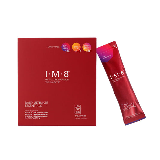 IM8 Daily Ultimate Essentials All-in-One Multivitamin Supplement, 92 Nutrient Rich Ingredients CoQ10, Probiotics, Vitamins, Greens