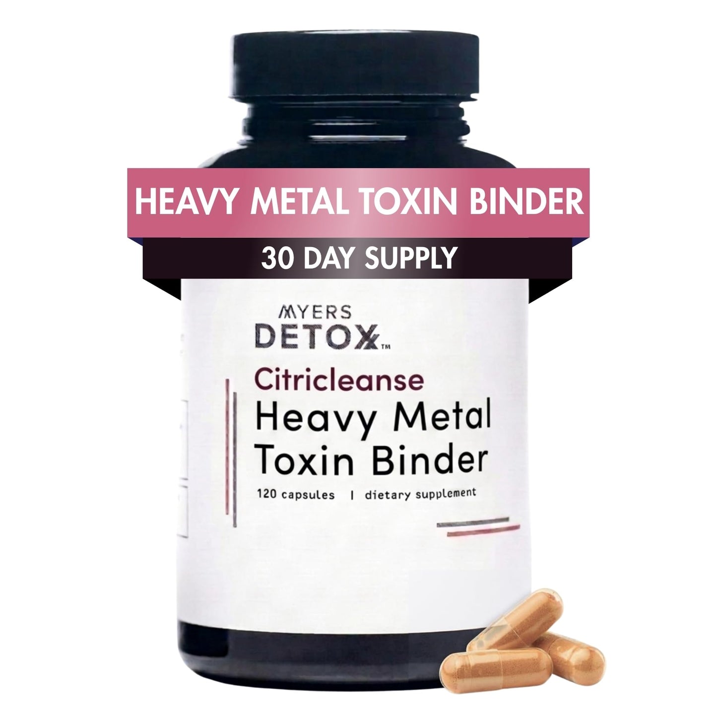 Myers Detox CitriCleanse Toxin Binder Supplement, Supports Heavy Metal Detox, Energy, & Overall Wellness, with Cilantro Extract, Grapefruit Pectin