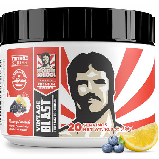 Old School Labs Ultimate 2 Stage Pre Workout for Explosive Energy, Massive Pumps & Laser Focus - Preworkout for Men & Women - Pre Workout Powder with Amino Acids