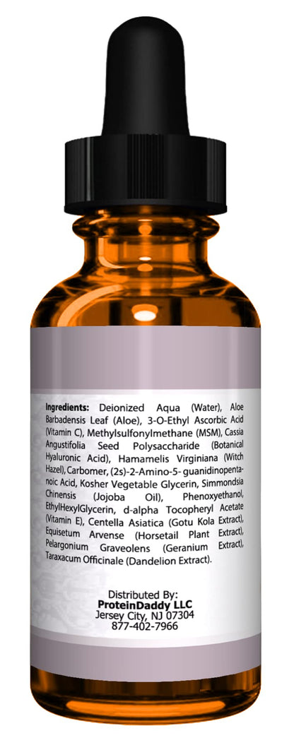 DOUBLE SIZED (2 oz) PURE VITAMIN C SERUM FOR FACE With Hyaluronic Acid - Anti Wrinkle, Anti Aging, Dark Circles, Age Spots, Vitamin C, Pore Cleanser