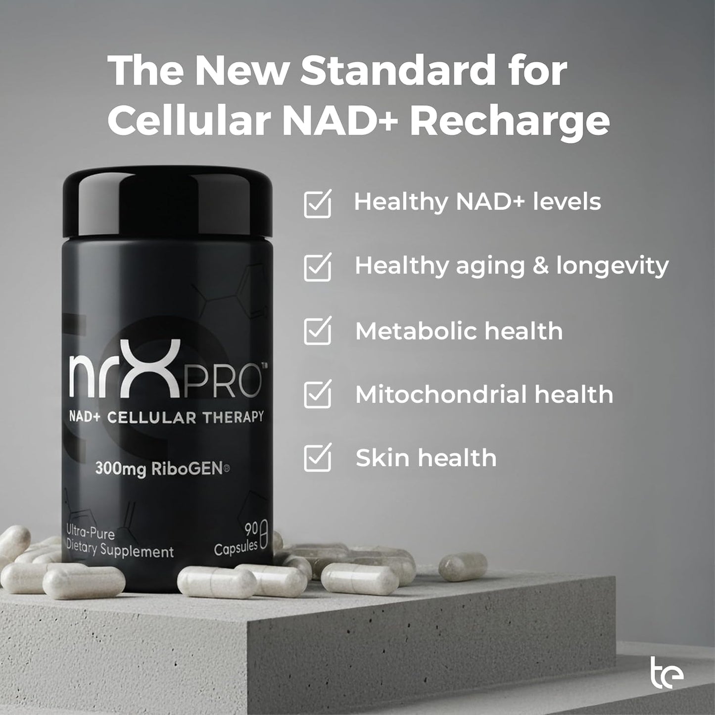 te Low Energy & Aging Support – nrXPRO NAD+ Supplement for Healthy Aging & Cellular Energy | Supports NAD Production & Mitochondrial Function