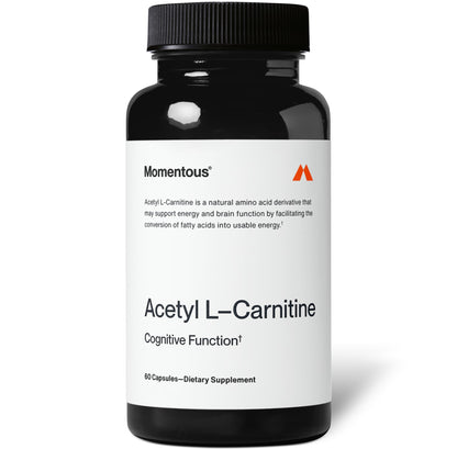 Momentous Acetyl L-Carnitine - Brain Function & Cognitive Support Supplement - Boosts Mental Clarity & Energy Production