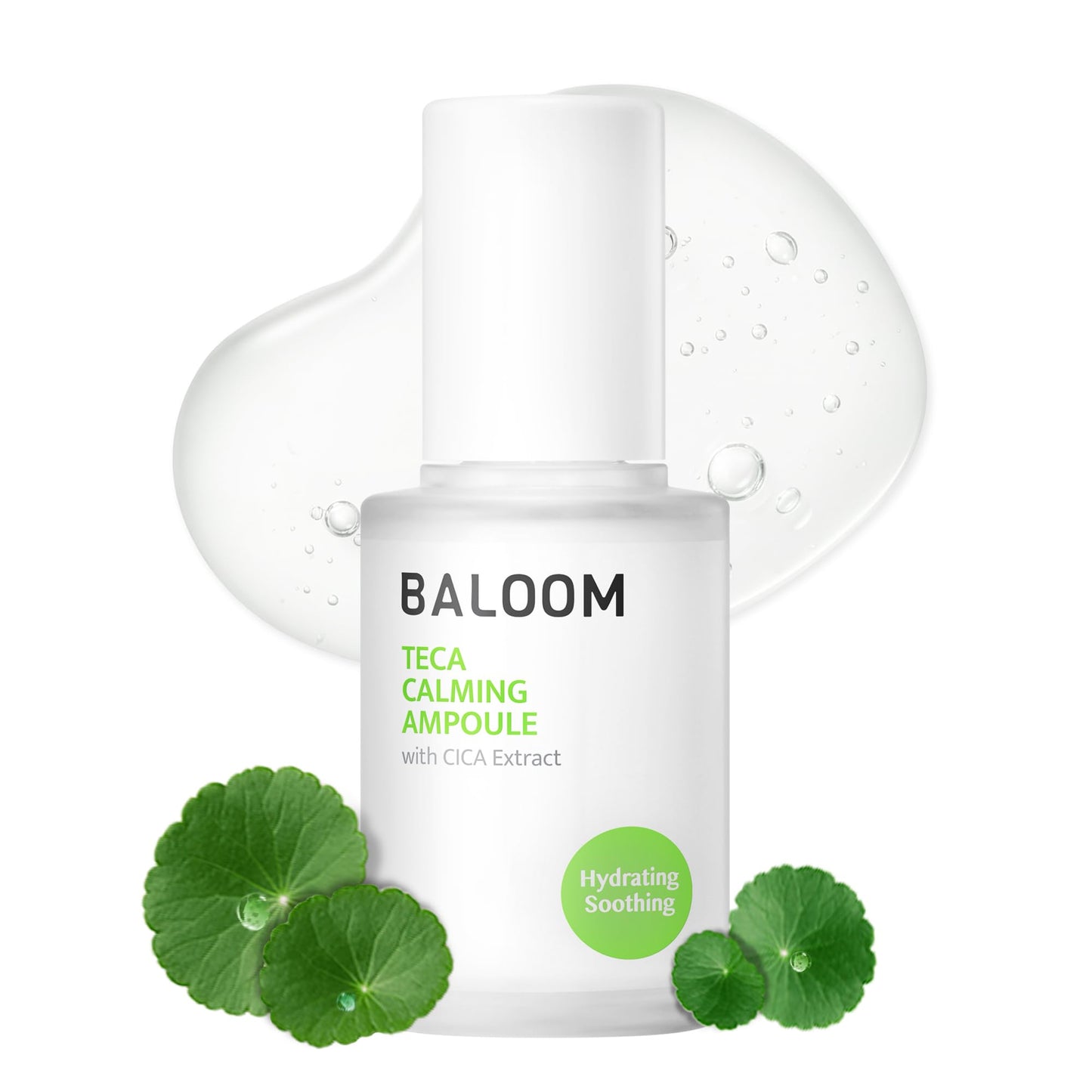 BALOOM Centella Asiatica Calming Ampoule with TECA & Niacinamide - Korean Cica Serum for Sensitive Skin - Soothing Redness Relief,