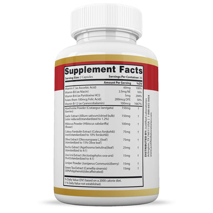 Justified Laboratories Blood Balance - 60 Capsules, Pack of 2 - Advanced Circulatory Support Formula with a Blend of Herbs & Vitamins - 60 Servings