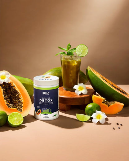 Bella All Natural Extreme Detox Powder Papaya