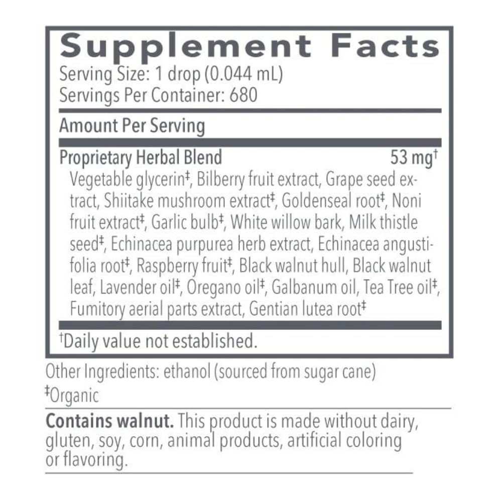 Biocidin Liquid Formula - Biocidin Broad-Spectrum Botanical Drops for Microbiome Balance - Biofilm Buster Support and Gut Detox Cleanse Routine