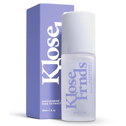 Niacinamide & Rice Extract Facial Serum – Hydrating Glow Face Serum with Hyaluronic Acid, Centella, and Licorice for Smooth Texture, Daily Radiance