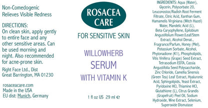 Rosacea Care Serum - reduces visible redness, soothes and calms rosacea while restoring the skin's healthy glow and diminishing the appearance of facial lines. (1 Fl Oz)