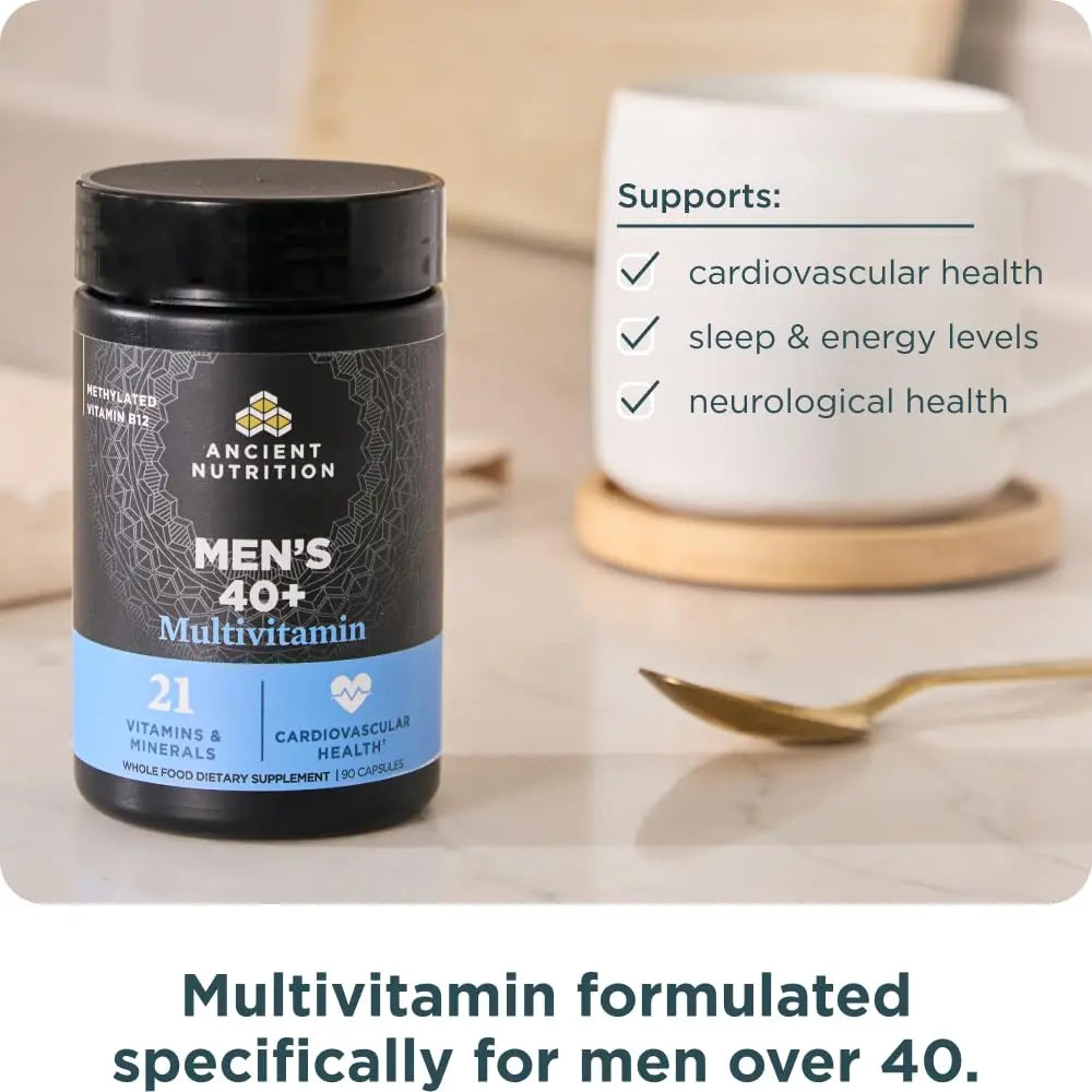 Ancient Nutrition, Multivitamin Mens 40 Plus 3 Day, 90 Count Ancient Nutrition