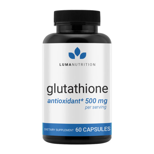 Luma Nutrition Premium Glutathione Supplement - 500mg - L-Glutathione - Antioxidant Support
