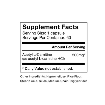 Momentous Acetyl L-Carnitine - Brain Function & Cognitive Support Supplement - Boosts Mental Clarity & Energy Production