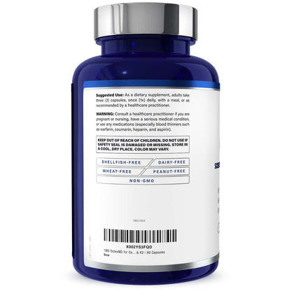 1MD Nutrition OsteoMD for Comprehensive Bone Support | with Calcium Hydroxyapatite, Vitamin D3 & K2 | 180 Capsules (2-Pack)