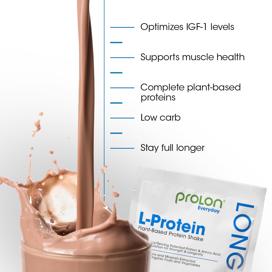 Prolon Longevity Plant Based Protein Powder | Muscle Synthesis & Repair, Healthy Aging, Boost Performance | Vitamins, Gluten Free, Amino Acids, Antioxidants