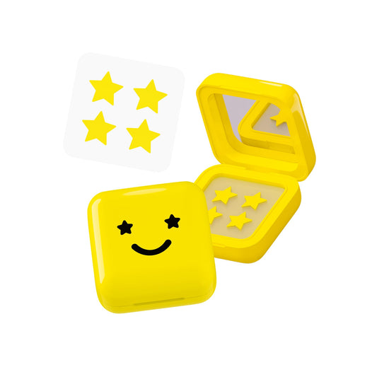 Starface Hydro-Star Pimple Patches + Big Yellow Compact, Clinically Proven Spot Shrinking in 6 Hours, Absorb Fluid and Reduce Redness, Hydrocolloid, Vegan and Cruelty-Free Skincare (32 Count) Starface WorldBuy Supplements Australia