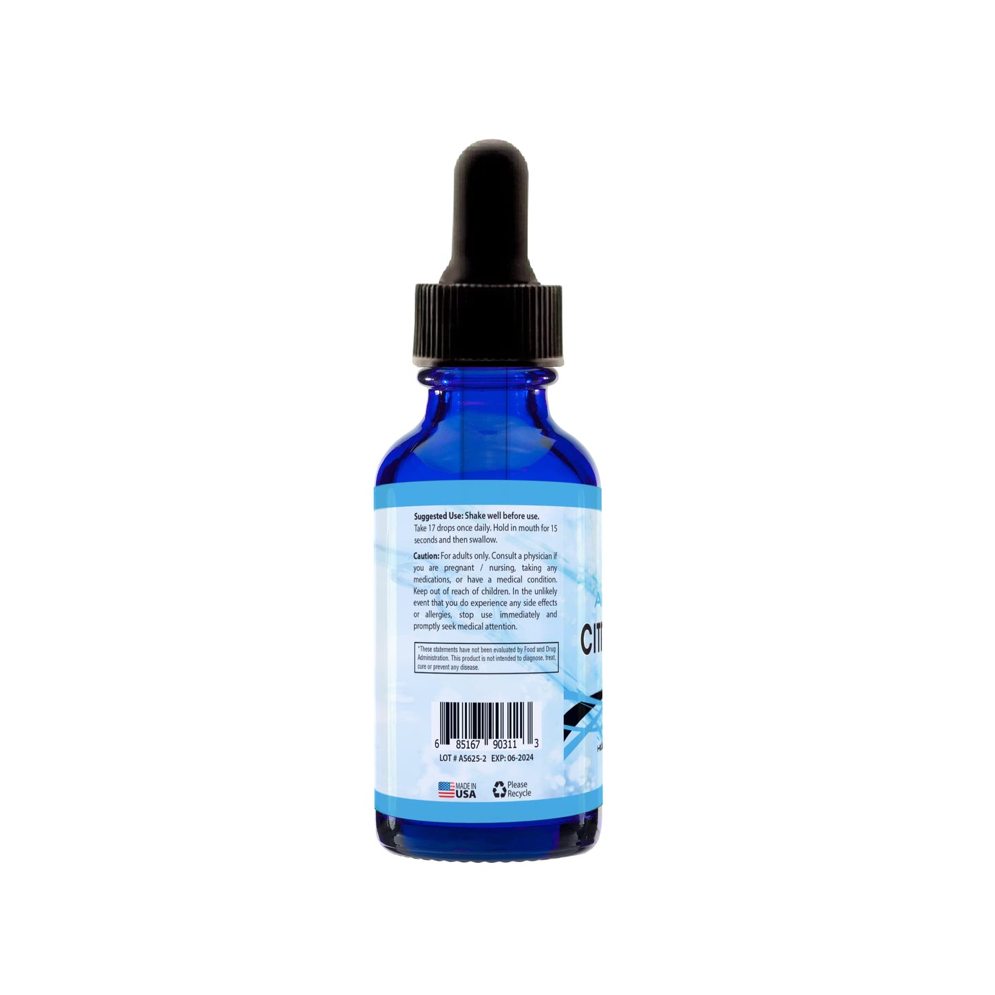 Absonutrix Citrus Bergamot Extract 500 mg, 4 Fl Oz Bottle, 200 Potent Servings, Easy-to-Consume Liquid Drops, Quick Absorption, Gluten-Free, Third-Party Tested