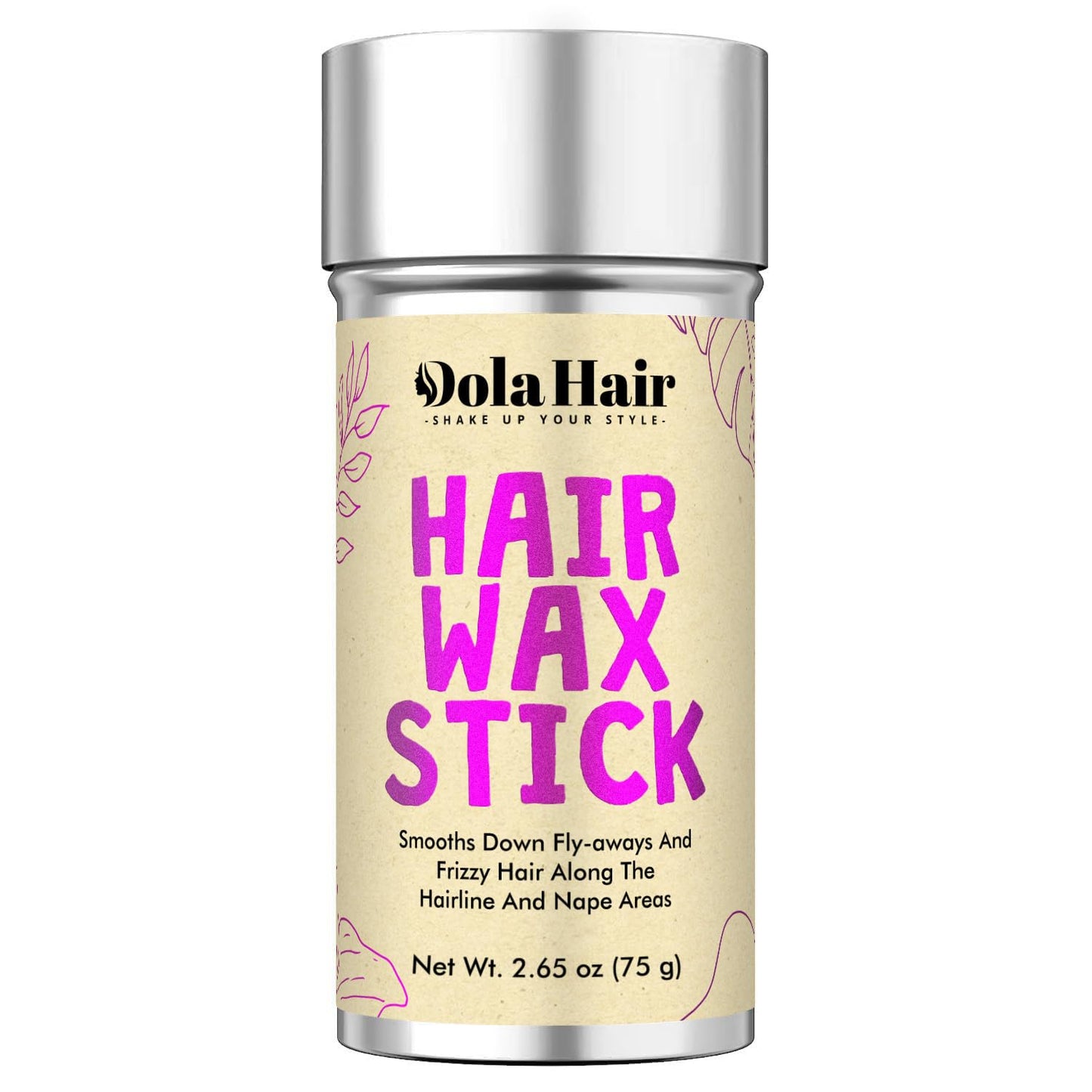 Dolahair Hair Wax Stick - Flyaway Control and Styling Pomade for Kids, Women, and Men - Slick Back Hair Bun Maker and Hair Accessorie for Teen Girls (1 Pack of Wax)
