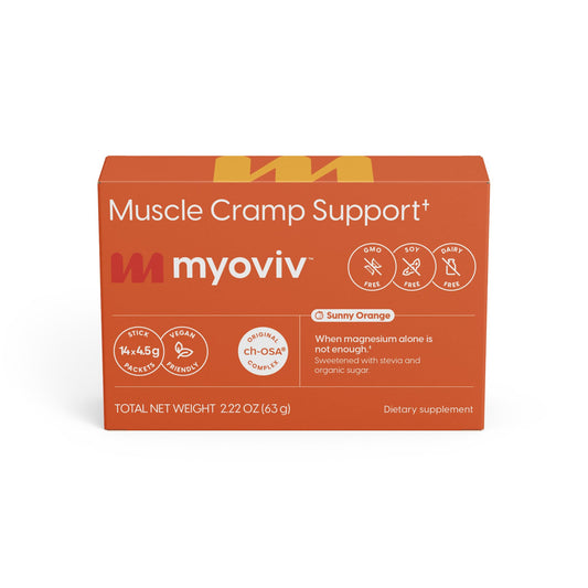 MYOVIV - Powerful Muscle Cramp Relief - 14 Packets (Trial Size), Sunny Orange Flavor - Muscle Cramp Support - Pregnancy & Lactation Safe MYOVIVBuy Supplements Australia