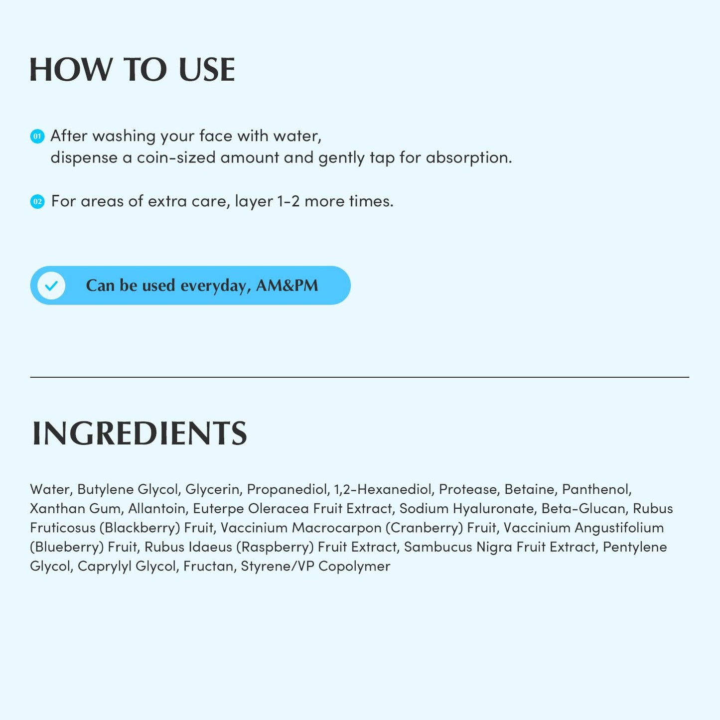 EQQUALBERRY Swimming Pool Toner - Korean Toner for Daily Exfoliating & Deep Hydration with Natural Enzyme Protease & Hyaluronic Acid
